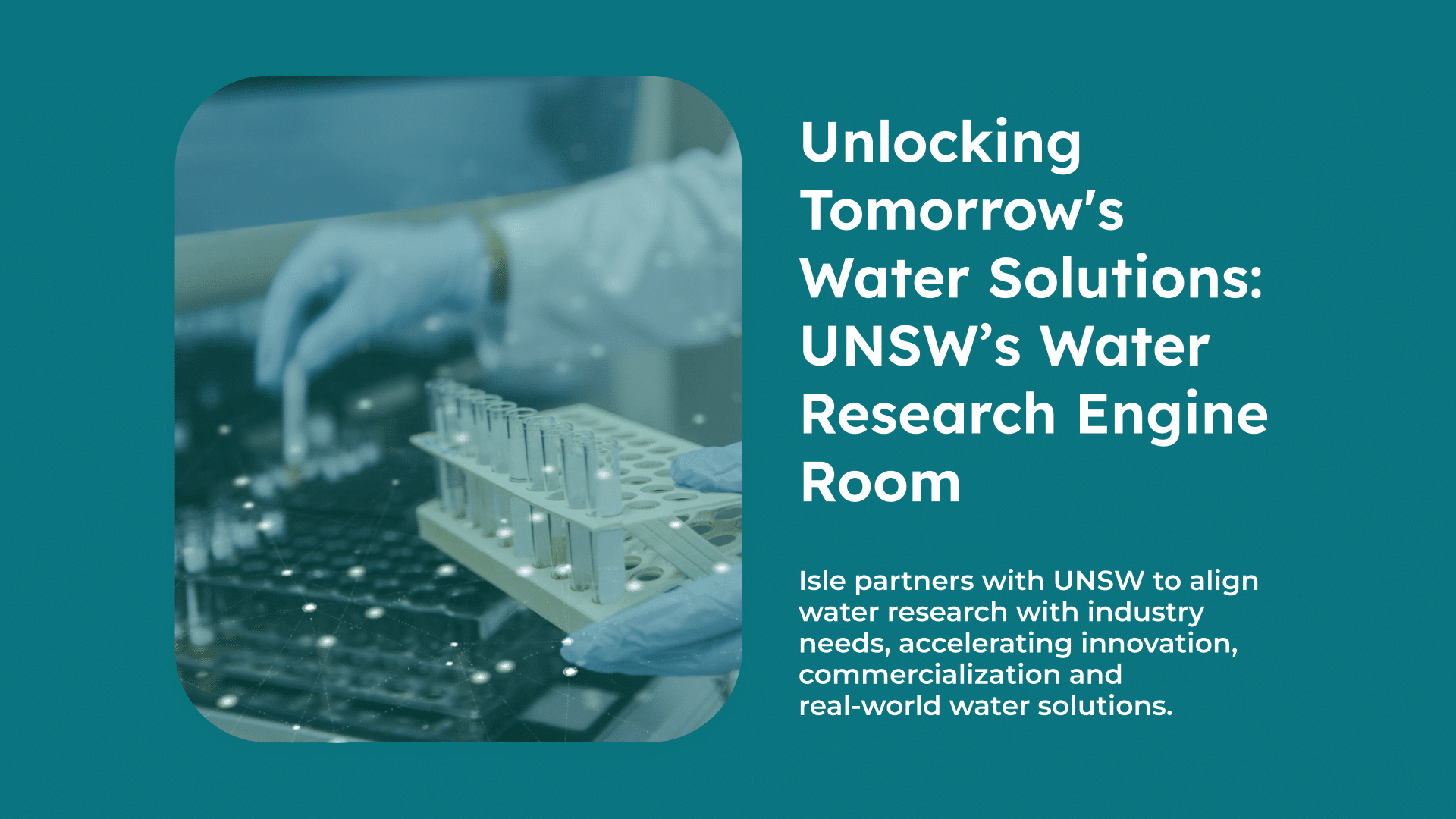 UNSW water research collaboration